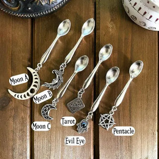 Witchy Charm Spoons, Witch Spoons, Herb Spoons