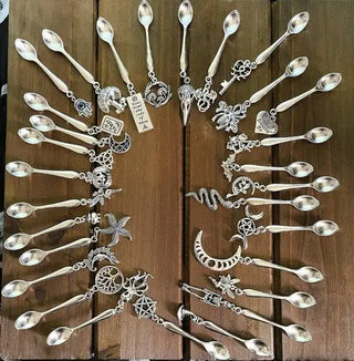 Witchy Charm Spoons, Witch Spoons, Herb Spoons