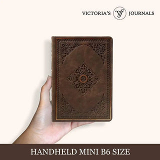 Vintage Classic Style Journal Vegan Leather (Brown)S 