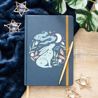 Mystical Midnight Hare A5 Notebook 