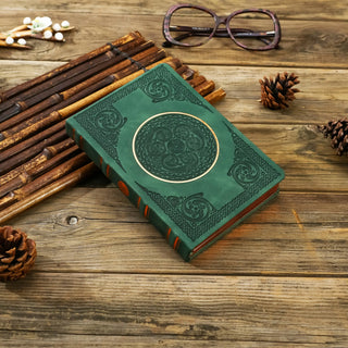 Vintage Classic Style Journal Vegan Leather (Celtic Green)S 