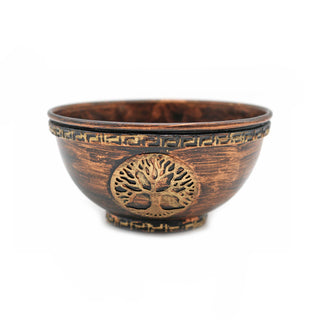 Copper Smudge Bowl - Tree of Life