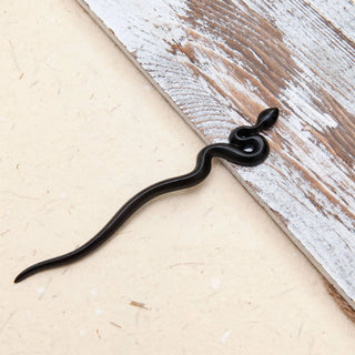 Wooden Snake Hair Stick 