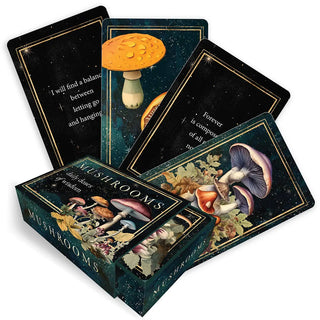 Mushrooms: Daily Doses of Wisdom (36 Gilt-Edged Mini Cards) 