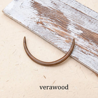 Wooden Crescent  Moon Hair Stick 