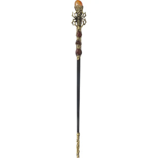 Magick Wand - Carnelian w/ Gold Spider (Eac 