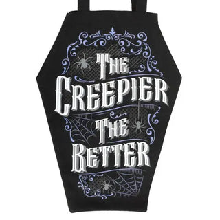The Creepier the Better Coffin Shaped Tote Bag 