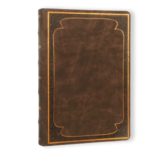 Victoria's Journals Classic Style Ruled Diary (Matte Brown) 