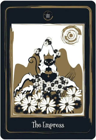 Golden Black Cat Tarot 