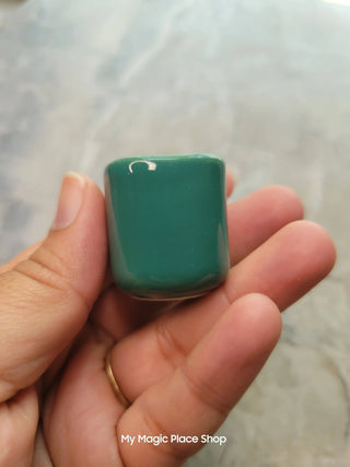 Handmade Ceramic Spell size Candle Holder 