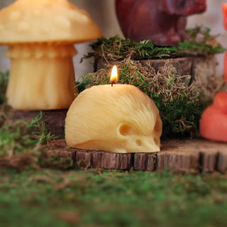 Hedgehog Candle – 100% Pure Beeswax – Handcrafted 