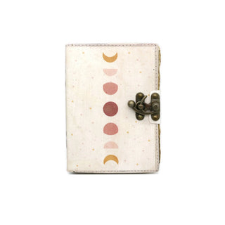 Moon Phases Blank Leather Journal (5 x 7 in.) 