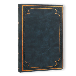 Victoria's Journals Vintage Style Diary Vegan Leather (Navy) 
