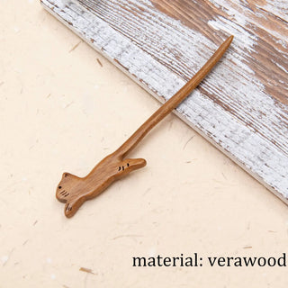 Natural Wooden Cat Hair Stick 