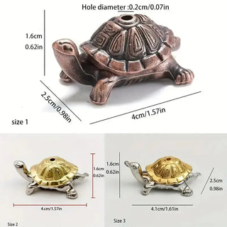 Turtle Mini Incense Holder Bronze/Copper Unique Piece 