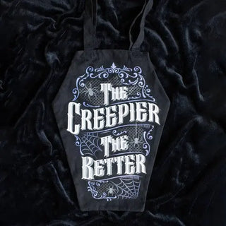 The Creepier the Better Coffin Shaped Tote Bag 