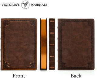 Victoria's Journals Classic Style Ruled Diary (Matte Brown) 