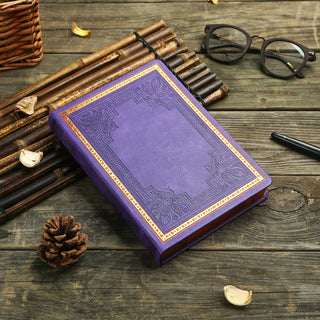 Victoria's Journals Antique Style Diary Hard Cover (Purple) 