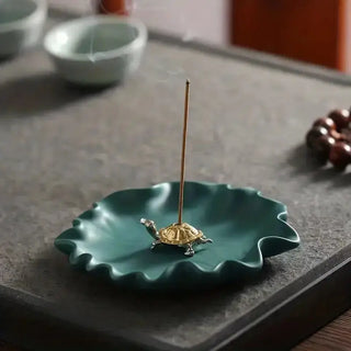 Turtle Mini Incense Holder Bronze/Copper Unique Piece 